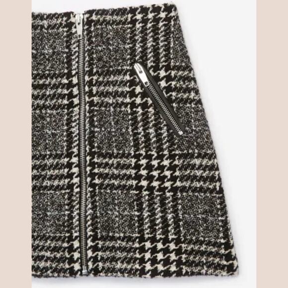 THE KOOPLES Tweed Black Formal Mini Skirt Small - Picture 6 of 10